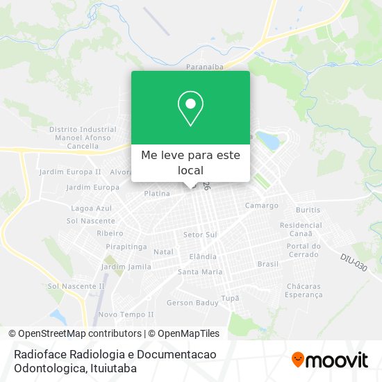 Radioface Radiologia e Documentacao Odontologica mapa
