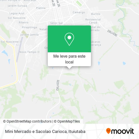 Mini Mercado e Sacolao Carioca mapa