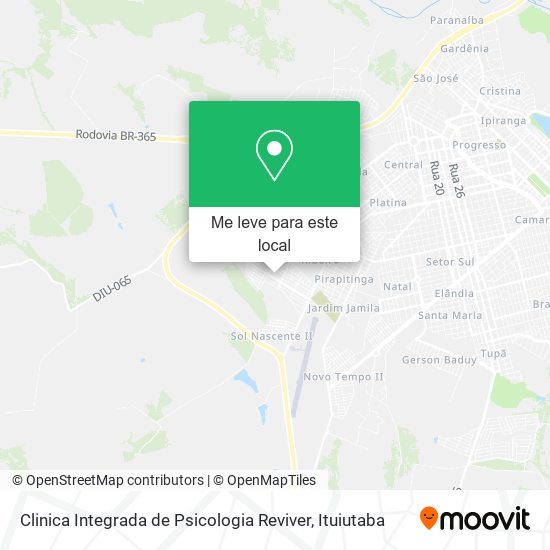 Clinica Integrada de Psicologia Reviver mapa
