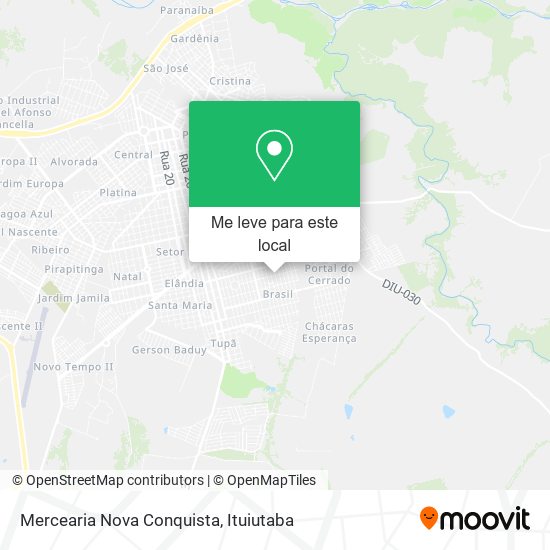 Mercearia Nova Conquista mapa