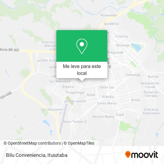 Bilu Conveniencia mapa