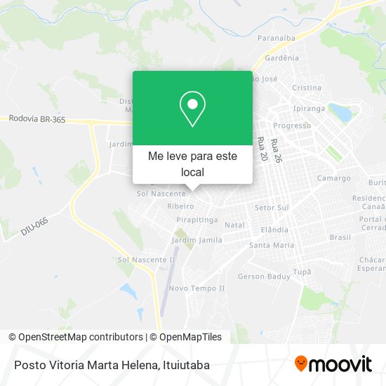 Posto Vitoria Marta Helena mapa