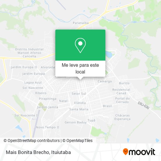 Mais Bonita Brecho mapa