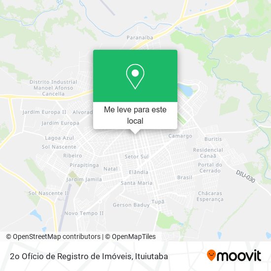 2o Ofício de Registro de Imóveis mapa