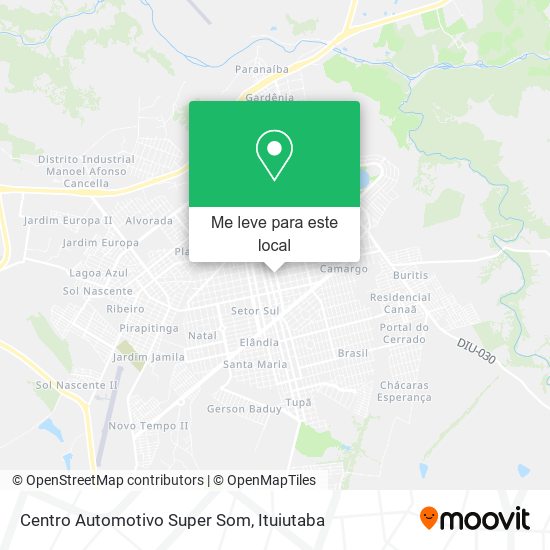 Centro Automotivo Super Som mapa