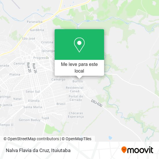 Nalva Flavia da Cruz mapa