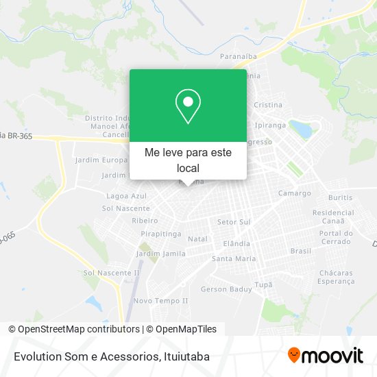 Evolution Som e Acessorios mapa