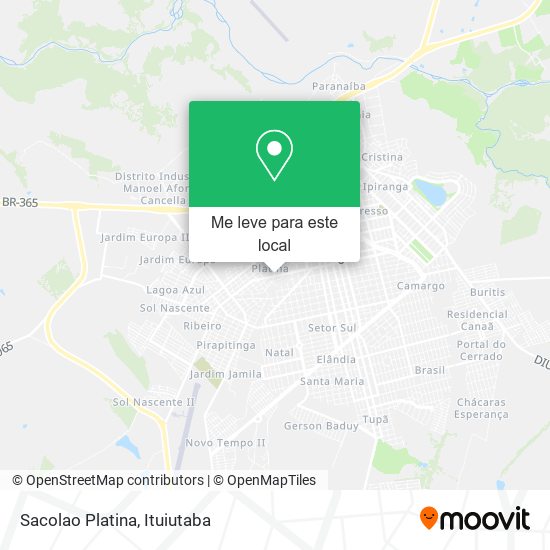 Sacolao Platina mapa