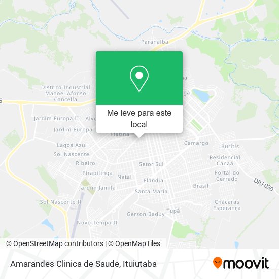 Amarandes Clinica de Saude mapa