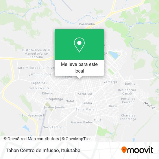 Tahan Centro de Infusao mapa