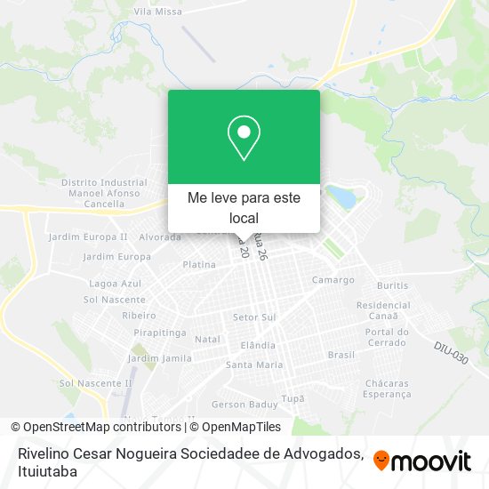 Rivelino Cesar Nogueira Sociedadee de Advogados mapa