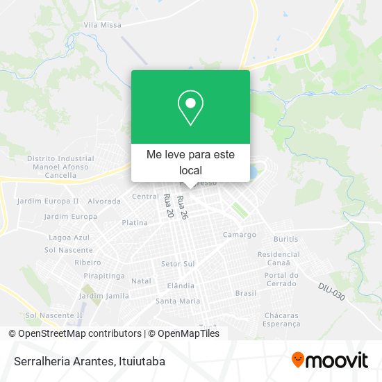 Serralheria Arantes mapa