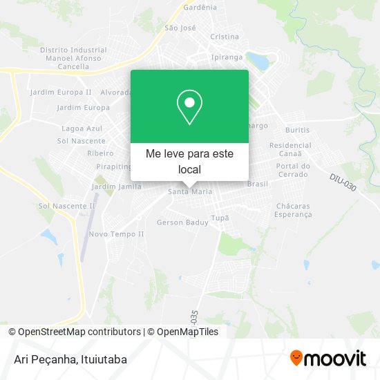 Ari Peçanha mapa