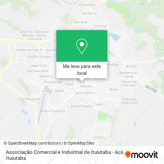 Associação Comercial e Industrial de Ituiutaba - Acii mapa
