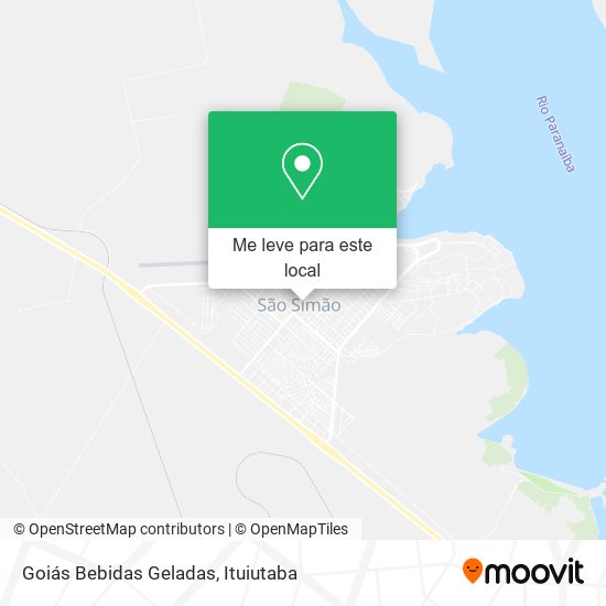 Goiás Bebidas Geladas mapa