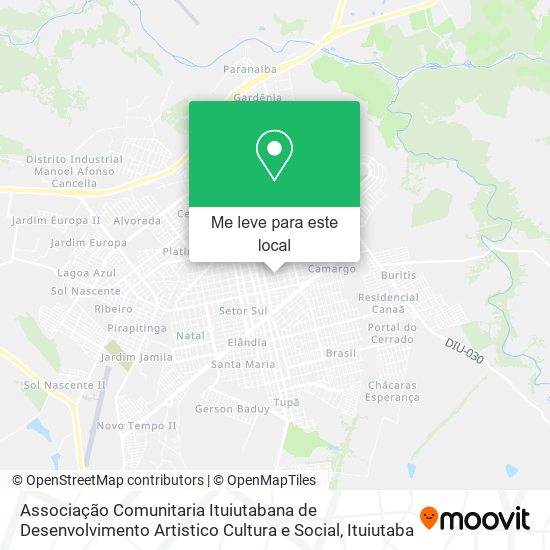 Associação Comunitaria Ituiutabana de Desenvolvimento Artistico Cultura e Social mapa