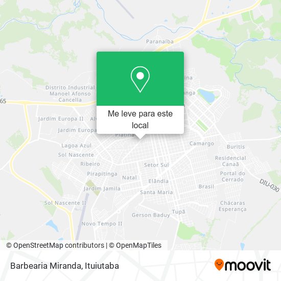 Barbearia Miranda mapa