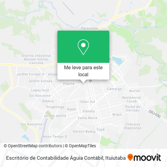 Escritório de Contabilidade Águia Contábil mapa