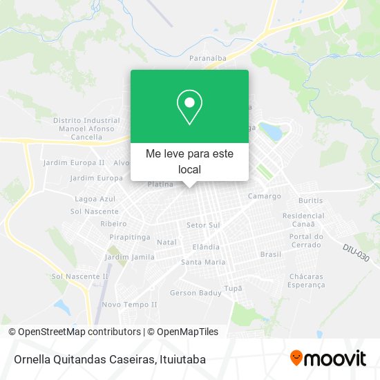 Ornella Quitandas Caseiras mapa