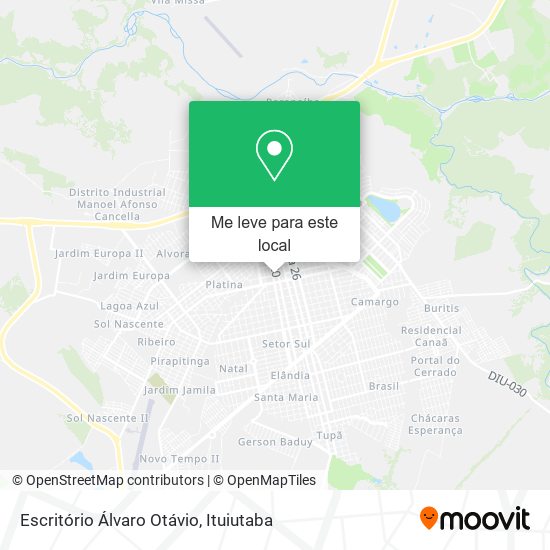 Escritório Álvaro Otávio mapa