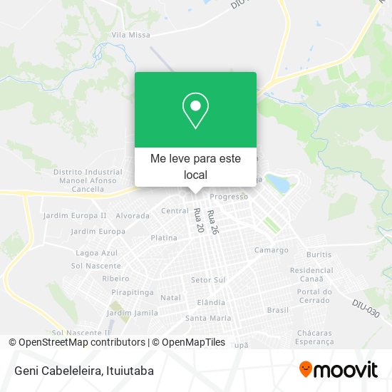 Geni Cabeleleira mapa