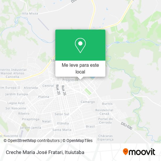 Creche Maria José Fratari mapa