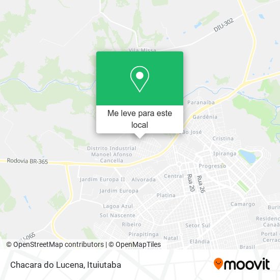 Chacara do Lucena mapa