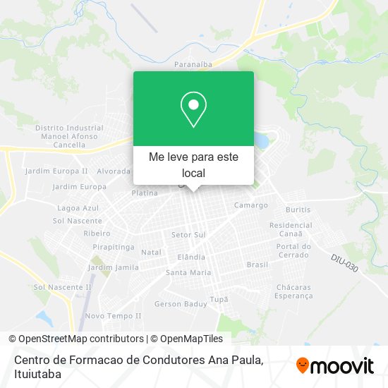Centro de Formacao de Condutores Ana Paula mapa