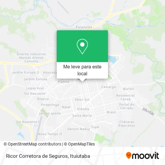 Ricor Corretora de Seguros mapa
