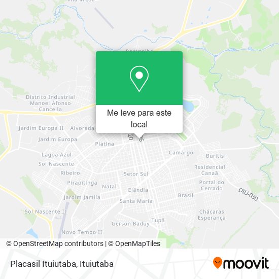 Placasil Ituiutaba mapa