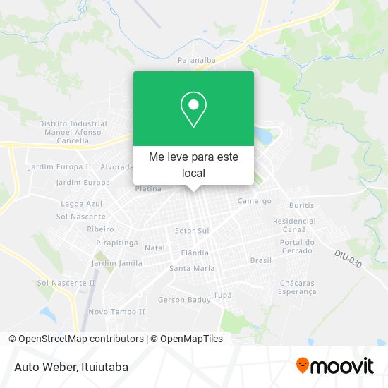Auto Weber mapa