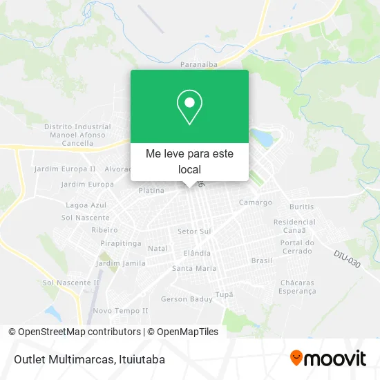 Outlet Multimarcas mapa