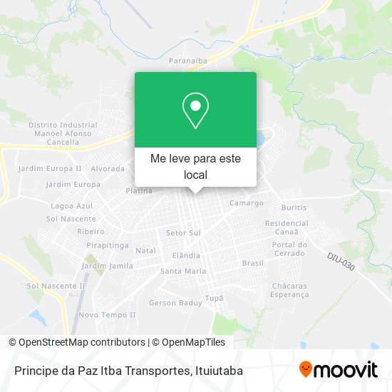 Principe da Paz Itba Transportes mapa