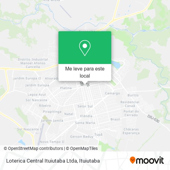 Loterica Central Ituiutaba Ltda mapa