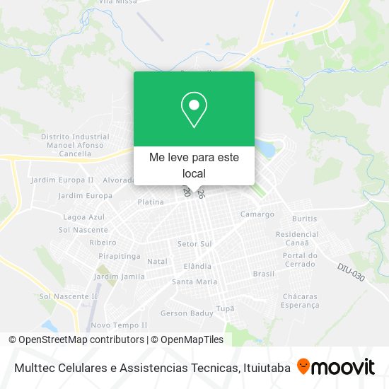 Multtec Celulares e Assistencias Tecnicas mapa