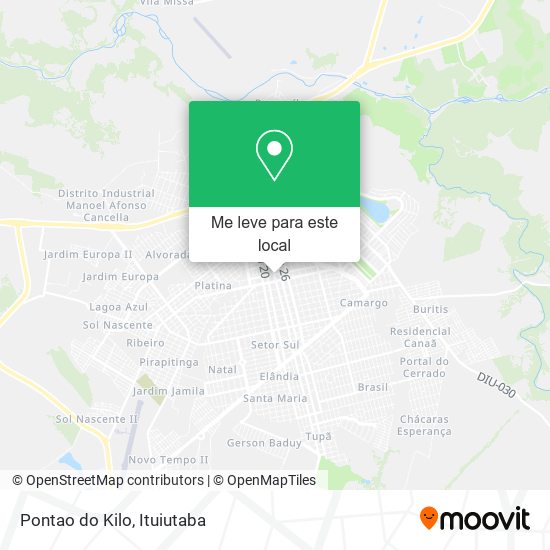 Pontao do Kilo mapa