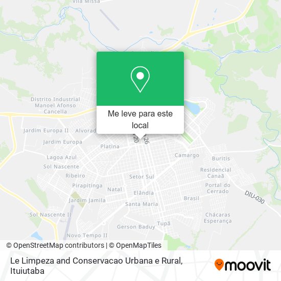 Le Limpeza and Conservacao Urbana e Rural mapa