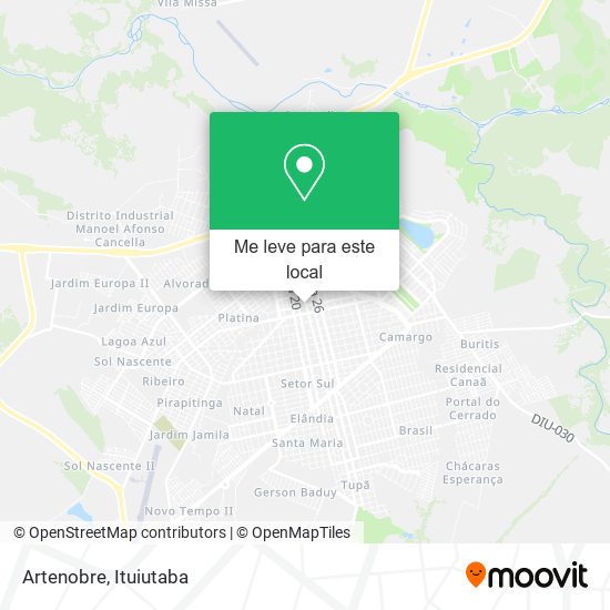 Artenobre mapa