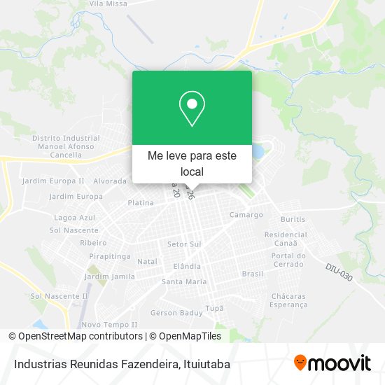 Industrias Reunidas Fazendeira mapa