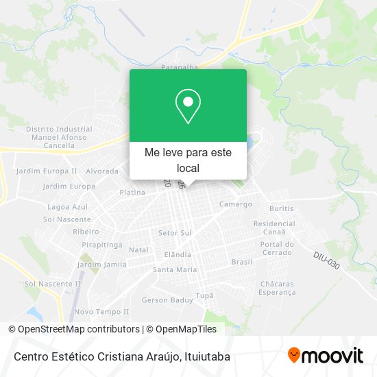 Centro Estético Cristiana Araújo mapa