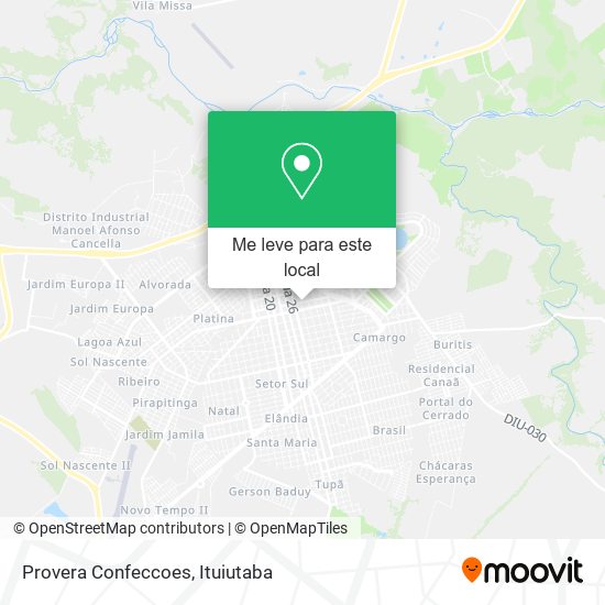 Provera Confeccoes mapa