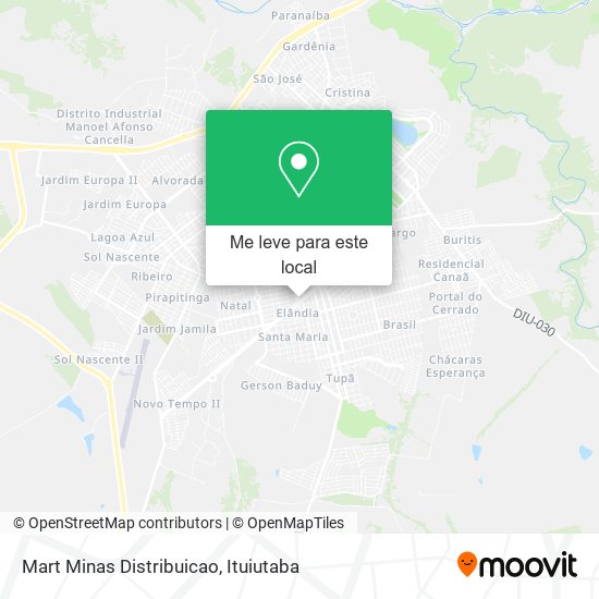 Mart Minas Distribuicao mapa