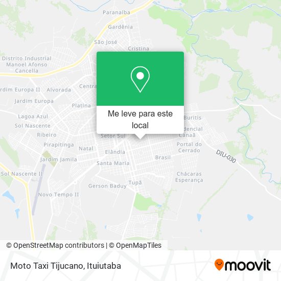 Moto Taxi Tijucano mapa