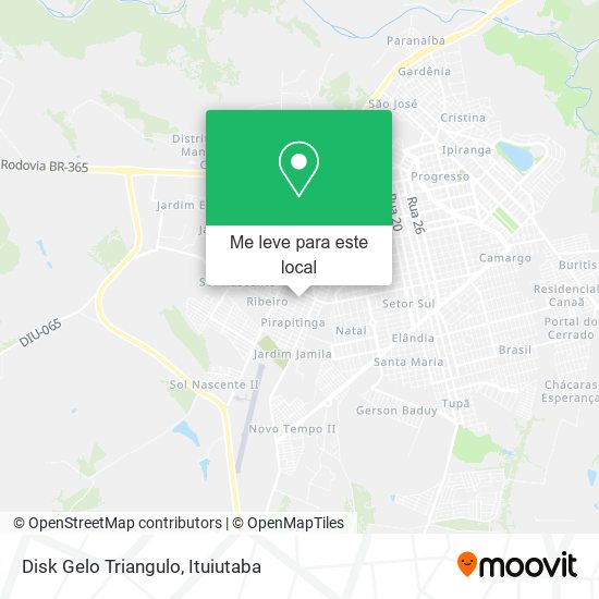Disk Gelo Triangulo mapa