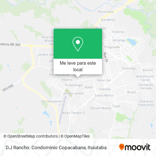 D.J Rancho. Condomínio Copacabana mapa