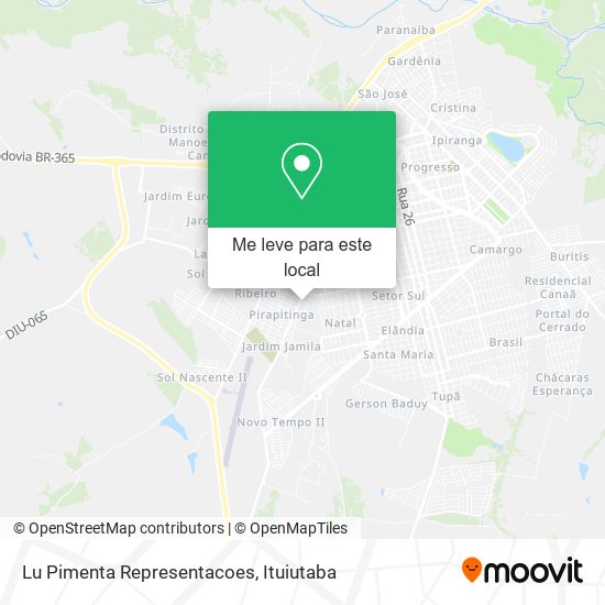 Lu Pimenta Representacoes mapa