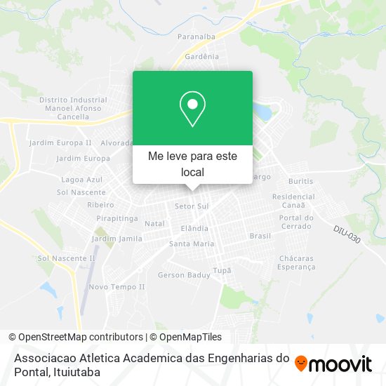 Associacao Atletica Academica das Engenharias do Pontal mapa