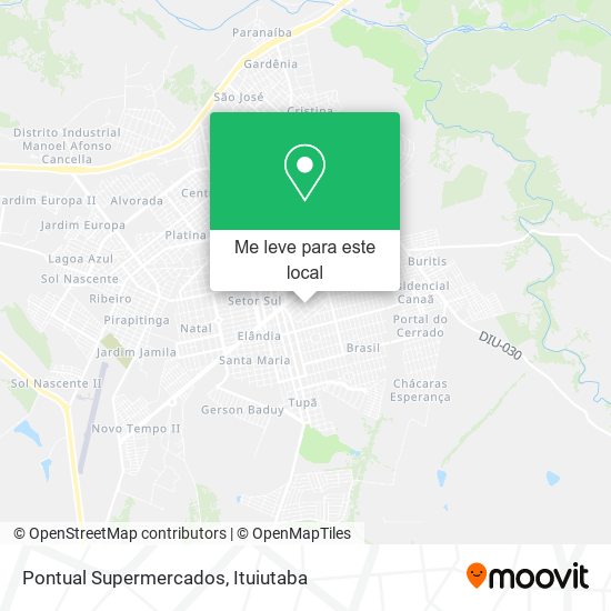 Pontual Supermercados mapa