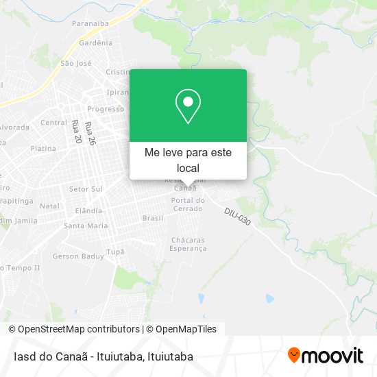 Iasd do Canaã - Ituiutaba mapa