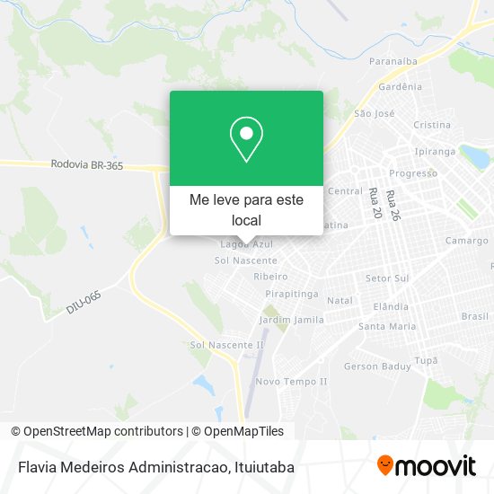 Flavia Medeiros Administracao mapa